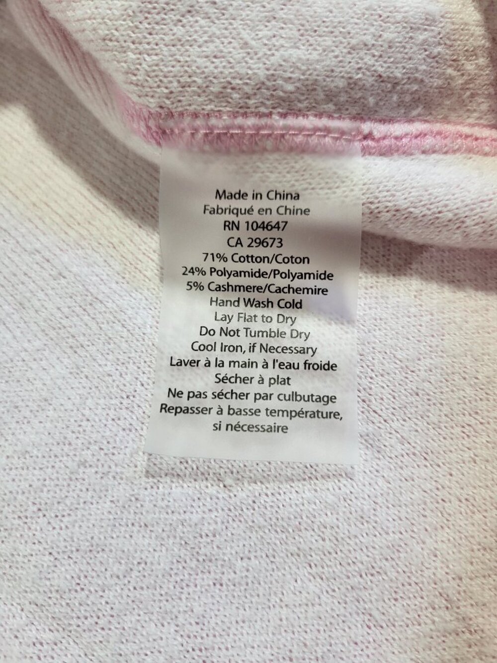 Kinross Cashmere Light Pink Cotton Cashmere Long Sleeve Hooded Cardigan - Size L - Picture 8 of 10